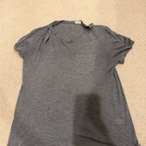 Brandy Melville Gray Relaxed Short Sleeve Tee